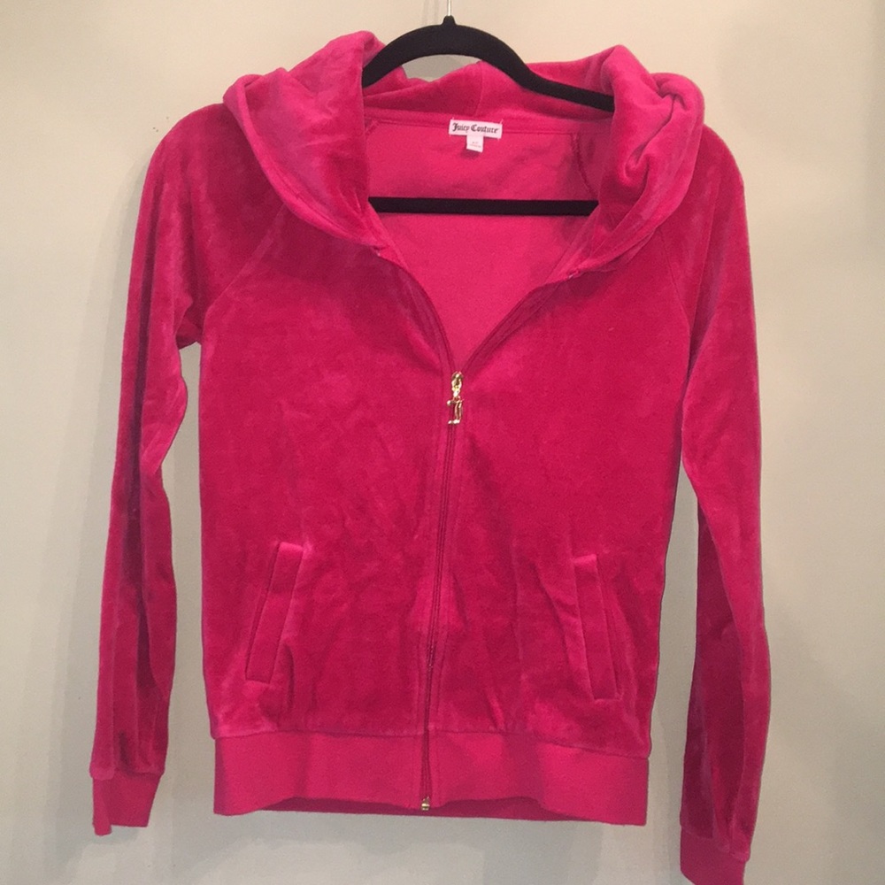 Zip Up Velour Track Jacket